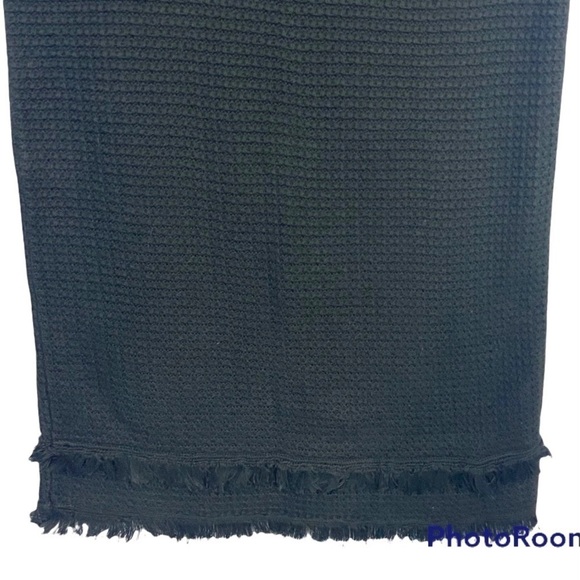 J. Crew Factory Black Fringe Eyelet Knit Sleeveless Sweater Dress - Picture 4 of 10